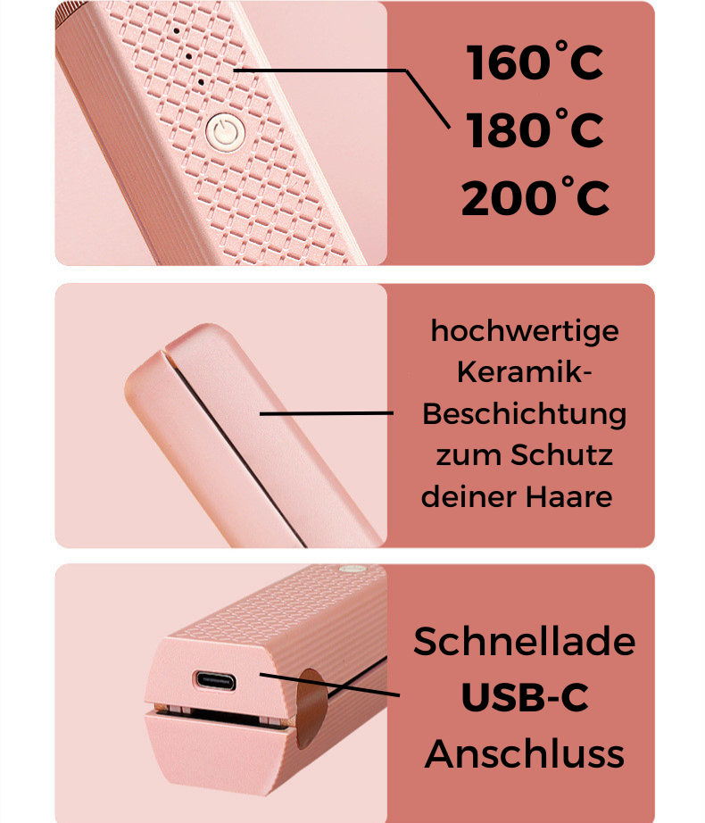 MiniGlam™️ - Dein Taschen-Glätteisen