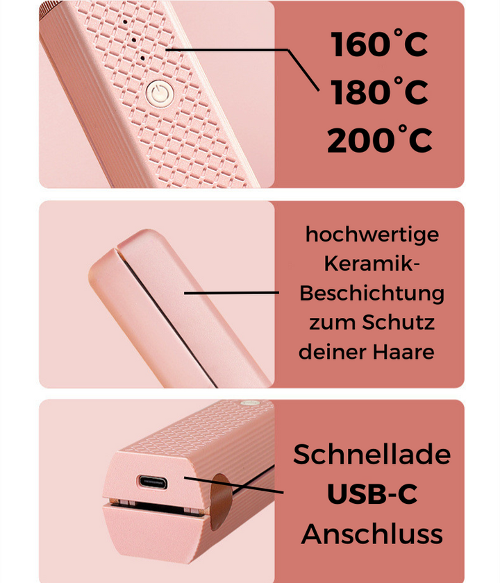 MiniGlam™️ - Dein Taschen-Glätteisen